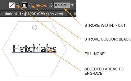 Illustrator Engrave Example STROKE